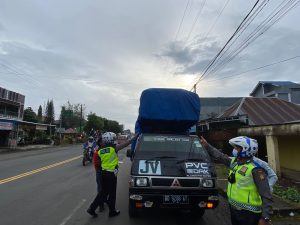satlantas polres kepahiang tindak kendaraan ODOL roda 4 atau lebih