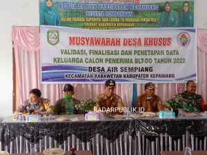 Musdesus pemdes air sempiang, 86 KK tervalidasi penerima kpm