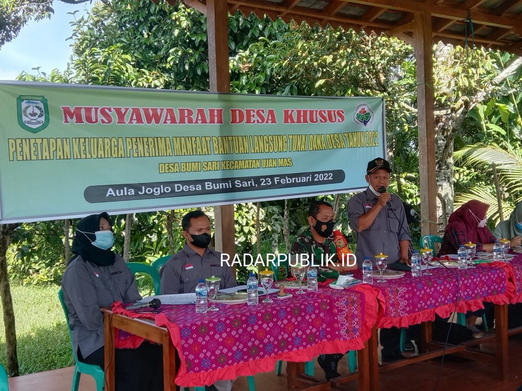 PEMDES BUMI SARI LAKSANAKAN KEGIATAN VALIDASI DAN VERIFIKASI DATA KPM