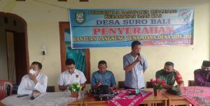 pemdes suro Bali realisasikan BLT-DD kepada 74 KPM