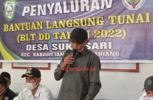jelang lebaran 67 KPM desa suka sari terima BLT-DD