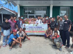 pemdes cinta mandi sukses salurkan BLT-DD TA.2022 tahap pertama