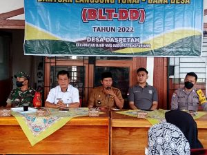 pemdes daspeta satu sukses salurkan BLT-DD tahap 1