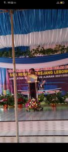 Tasyakuran sekolah SMAN 12 Sindang dataran, ini pesan kepsek