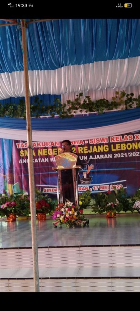 Tasyakuran sekolah SMAN 12 Sindang dataran, ini pesan kepsek