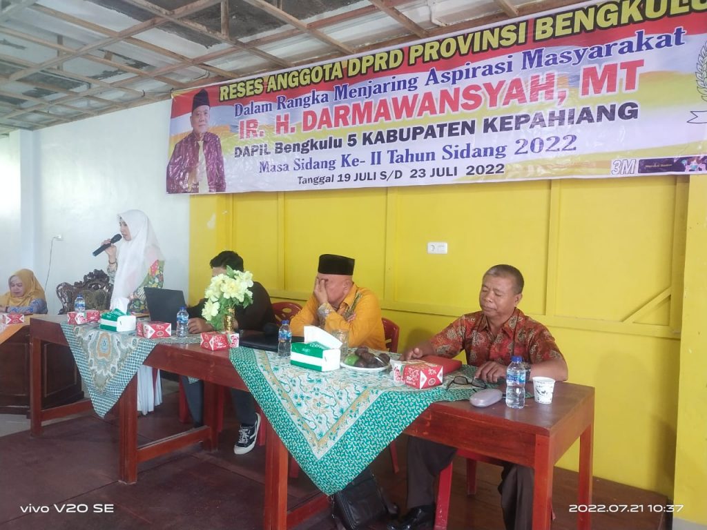 IR.H.Darmawansyah,MT siap memperjuangkan aspirasi masyarakat kabupaten