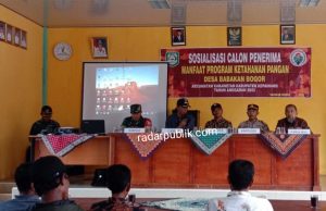 Sosialisasi penerima manfaat kegiatan ketahanan pangan, pemdes Babakan bogor utamakan ternak dan holtikultura