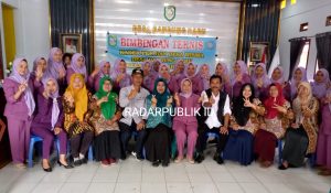untuk meningkatkan SDM, kader PKK desa Bandung baru adakan bimtek