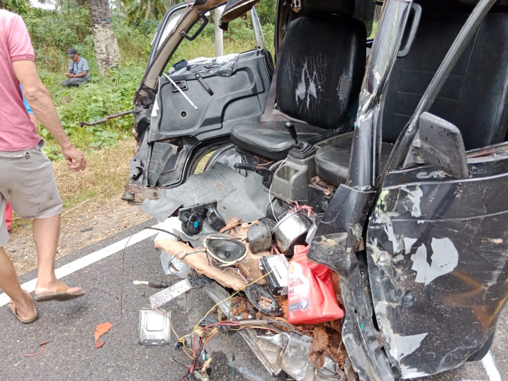 lakalantas futura vs Hino akibatkan satu orang luka berat