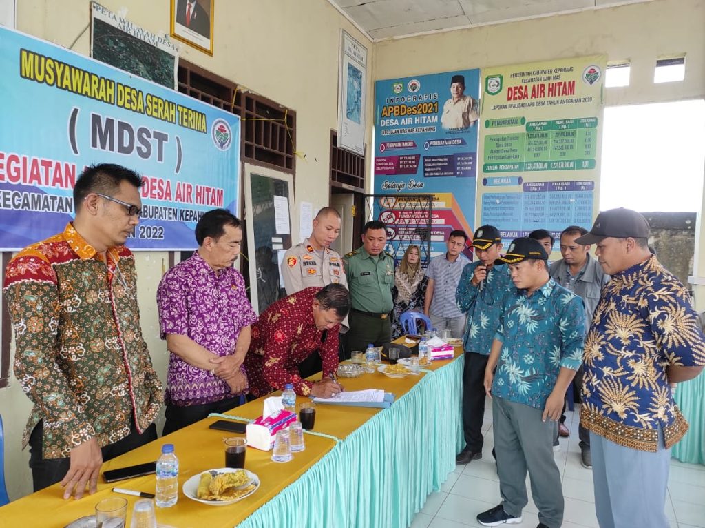 Desa Air Hitam Laksanakan MDST Tahun Anggaran 2022