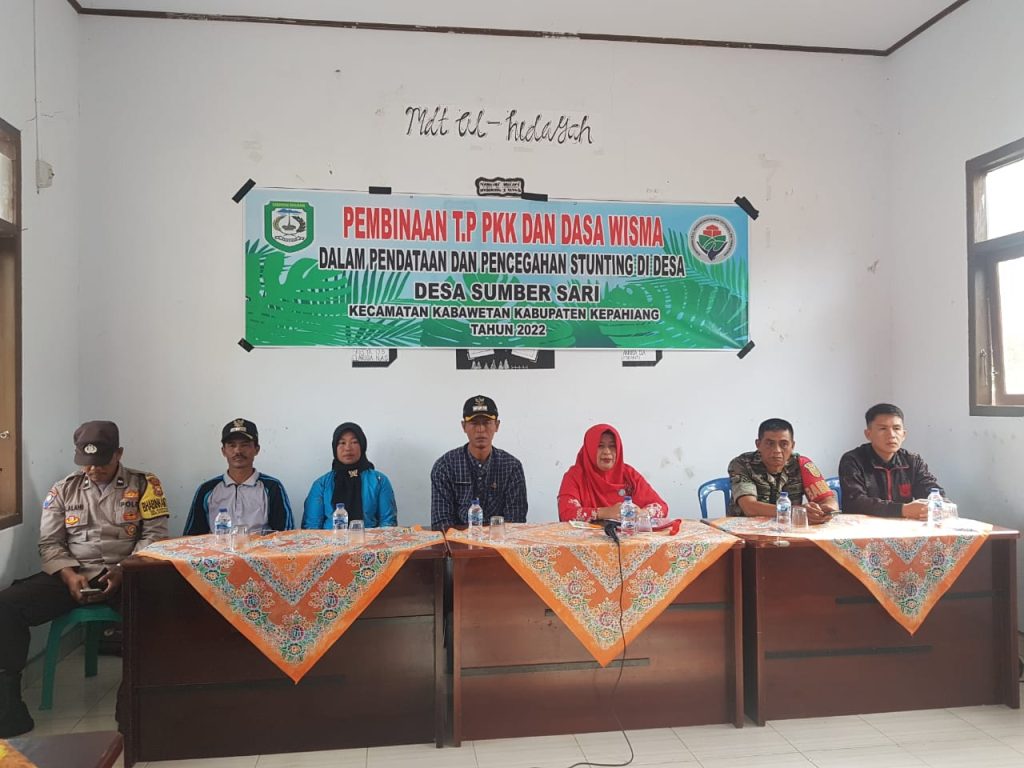 Pemdes Sumber Sari Laksanakan Pembinaan Kader PKK Pencegahan Stunting