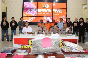 Kapolres Kepahiang Rilis Keberhasilan Ungkap Kasus 7 Kg Ganja