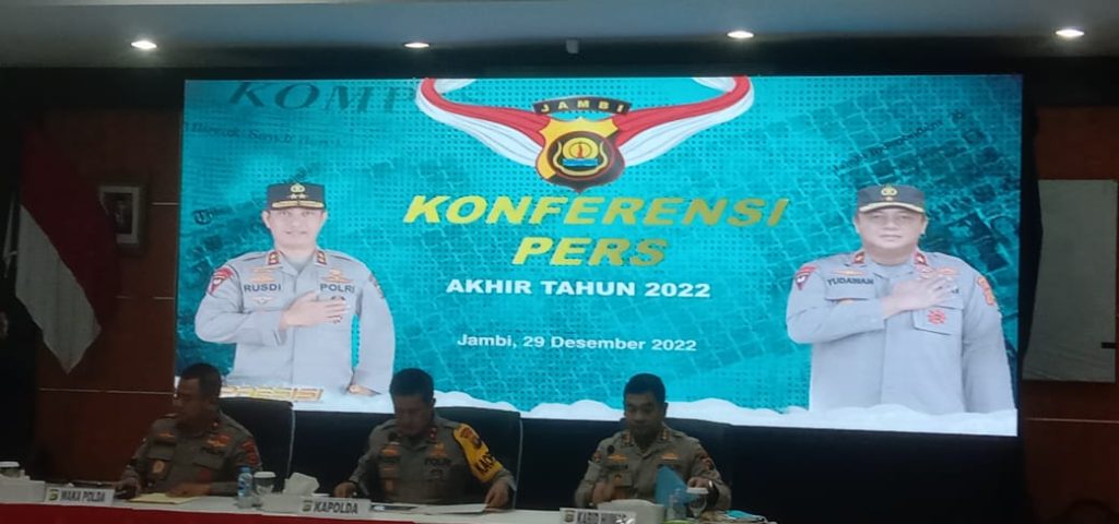 Polda Jambi Gelar Konferensi Pers Akhir Tahun 2022