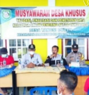 Pemdes Tangsi Duren Tetapkan 69 KK Sebagai KPM