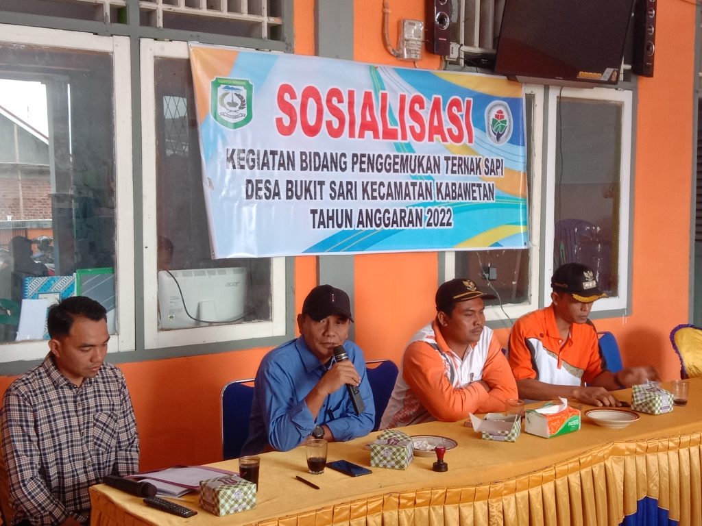 Sosialisasi Bidang Ketahanan Pangan Pemdes Bukit Sari TA.  2022, Ini Pesan Kepala Desa