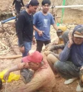 Team Jajaran Polres Merangin, Berhasil Amankan 7 Orang Pekerja tambang emas ilegal