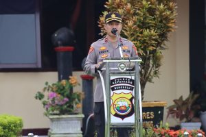 Wakapolres Kepahiang; Apel Pagi Cerminan Disiplin Diri