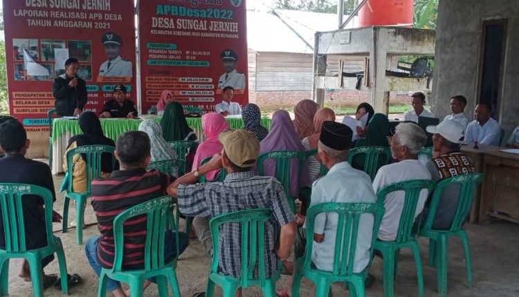 20 KK Desa Sungai Jernih Di Tetapkan Sebagai KPM