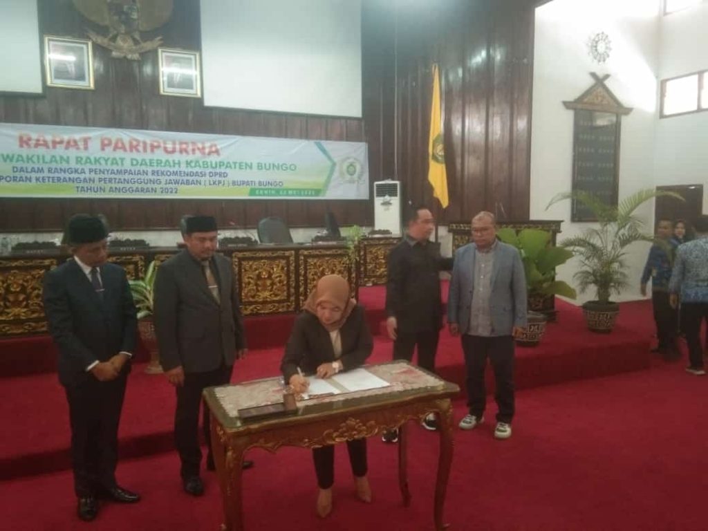 DPRD Bungo Gelar Rapat Paripurna Terkait LKPJ Bupati Bungo TA.2022