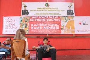 Polres Kepahiang Gelar Donor Darah Sambut Hari Bhayangkara ke-77