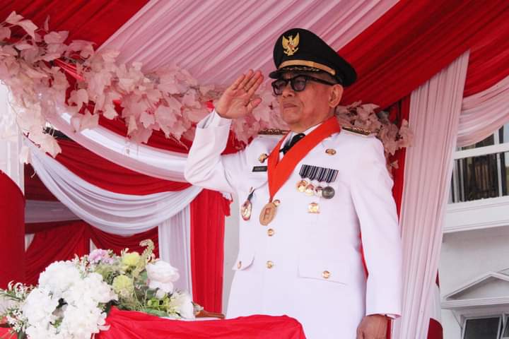 Bupati Kepahiang Dr. Ir. Hidayattullah Sjahid.,MM.,IPU. Pimpin Upacara Peringatan detik-detik Proklamasi