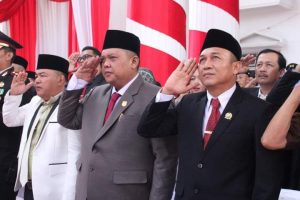 Anggota DPRD Kabupaten Kepahiang mengikuti Upacara Peringatan Detik-Detik Proklamasi Kemerdekaan Republik Indonesia Ke-78