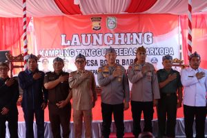 Kapolda Resmikan Kampung Tangguh Desa Bebas Narkoba di Kepahiang
