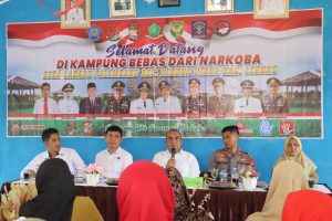 Tim Polda Bengkulu Lakukan Penilaian Kampung Bebas Dari Narkoba di Lebong