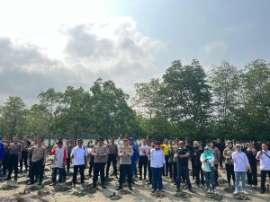 SMSI Apresiasi Penanaman 1.668 Pohon Mangrove Oleh Bidhumas Polda Bengkulu