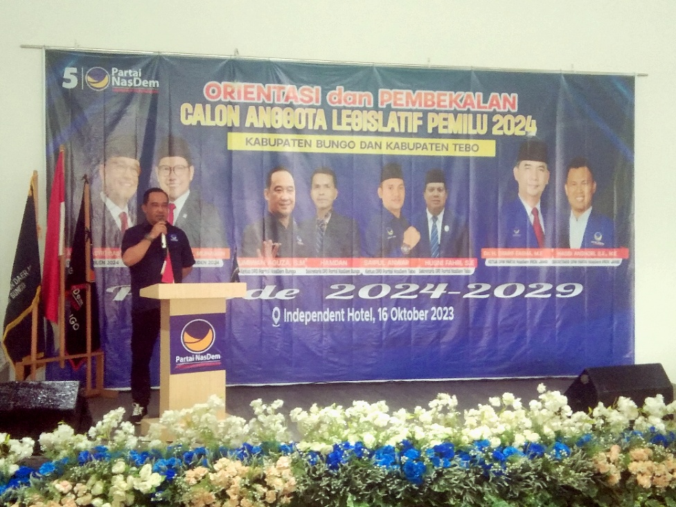 Dpd Partai Nasdem Bungo Sukses Memberikan Pembekalan Caleg Menjelang Pemilu 2024