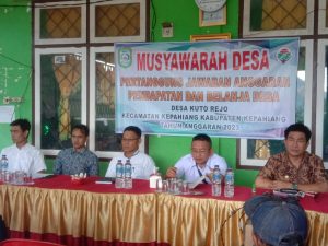 Pemdes Kuterejo Melaksanakan Kegiatan MDPJ Dana Desa Tahun Anggaran 2023