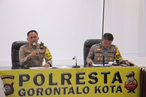 Polresta Gorontalo Kota Gelar Press Release Akhir Tahun 2023