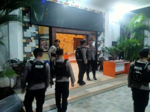 Jelang Pemilu 2024,Sat Samapta Polresta Gorontalo Kota Patroli Ke Kantor KPU Kota Gorontalo