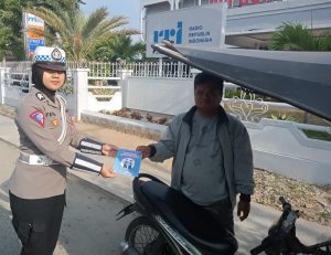 Satlantas Polresta Gorontalo Kota Himbau Warga Taat Berlalu Lintas