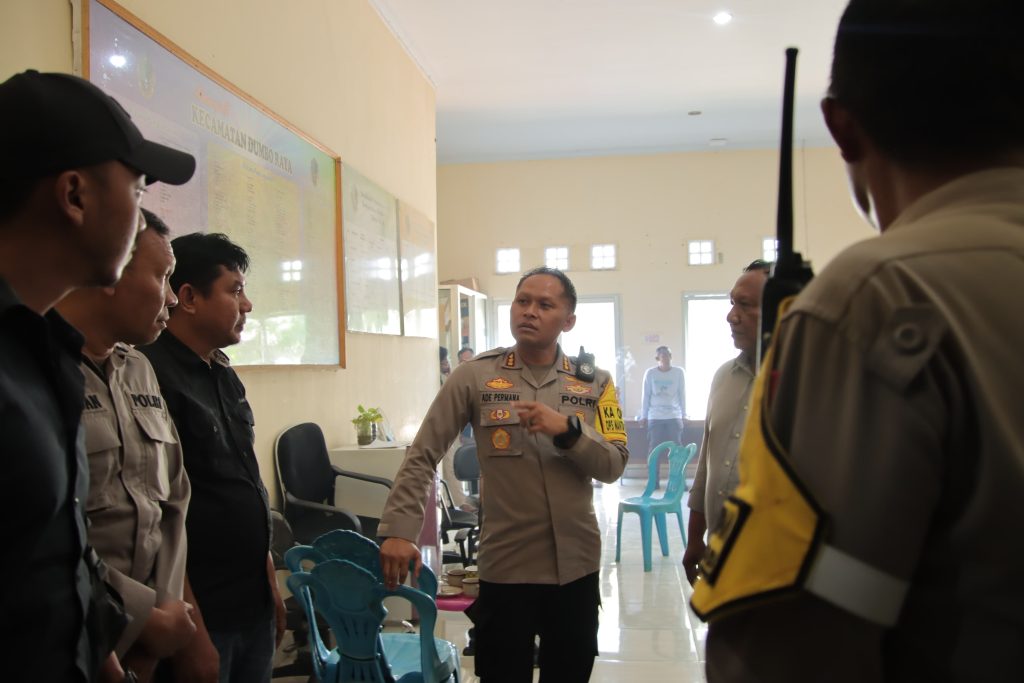 Pastikan Aman dan Lancar, Kapolresta Gorontalo Cek Pelaksanaan Perhitungan Suara di tingkat PPK