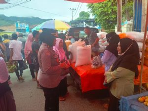 Jelang Ramadhan,Sat Binmas Polresta Gorontalo Kota Cek Ketersediaan Sembako