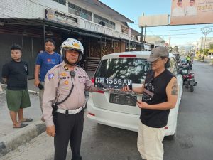 Operasi Keselamatan, Satlantas Polresta Gorontalo Kota Tindak Penggunaan TNKB Tidak Sesuai Spektek