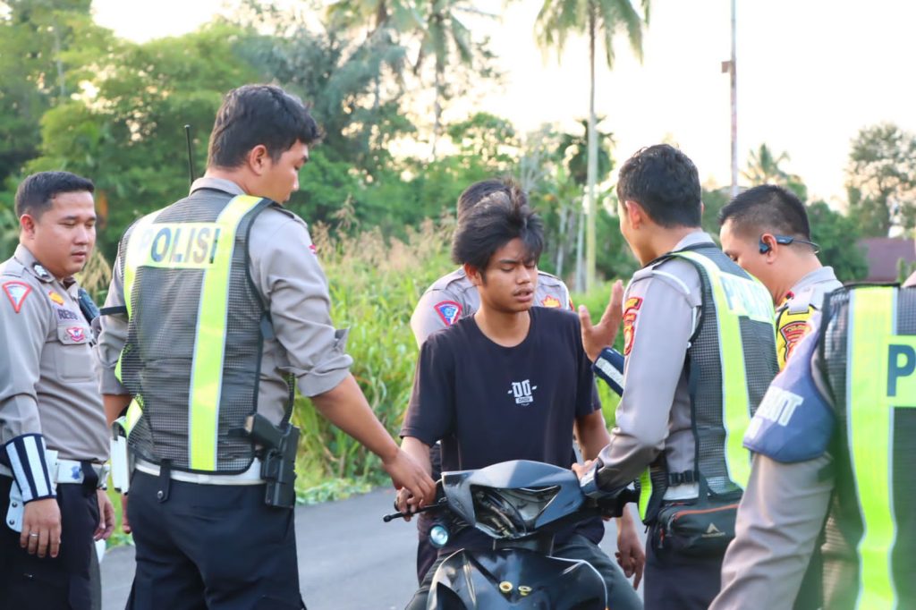Terlibat Aksi Balap Liar dan Berknalpot Brong, 10 Unit Kendaraan Diamankan Polres Lebong