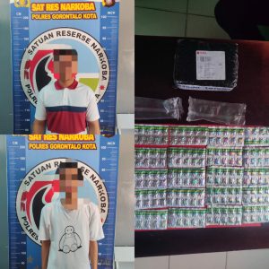Satresnarkoba Polresta Gorontalo Kota Gagalkan Peredaran Ratusan Butir Obat Keras Tanpa Resep Dokter