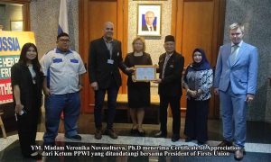 Sampaikan Simpati dan Belasungkawa, PPWI Lakukan Courtesy Call ke Kedubes Rusia