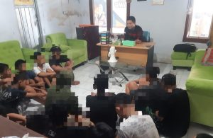 Polsek Kota Timur Bina Puluhan Remaja Usai Terjaring Razia Balap Lari