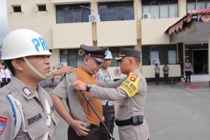 Kapolresta Pimpin Upacara PTDH Satu Personil Polresta Gorontalo Kota