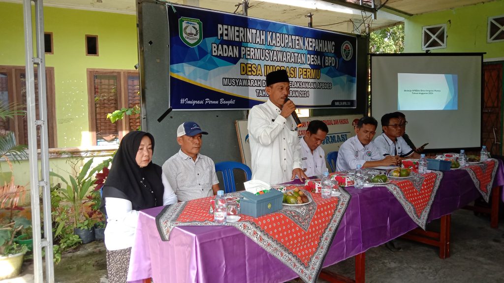 Musyawarah BPD Desa Imigrasi Permu, Ini Penjelasan Kades