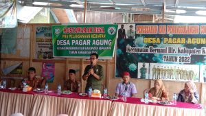 Musyawarah Desa Pra pelaksanaan Pembangunan Desa Pagar Agung, Camat Ingatkan Ini