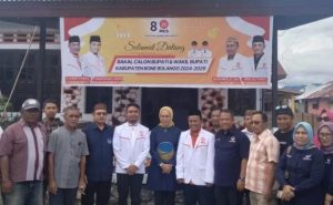 Perkuat Koalisi, Merlan S. Uloli Mendaftar Bakal Calon Bupati Bone Bolango Rebut Tiket PKS dan Demokrat.