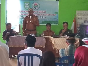 Pemdes Baru Belarik Melaksanakan Kegiatan Musdes Pra Pelaksanaan Pembangunan Desa TA.2024