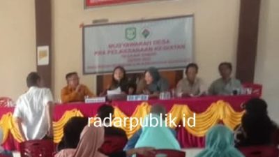Musdes Pra Pelaksanaan Kegiatan di Desa Air Raman
