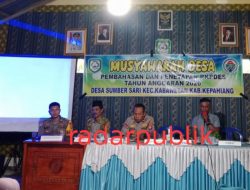 Musyawarah Desa Sumber Sari Tetapkan RKPDes Tahun Anggaran 2026
